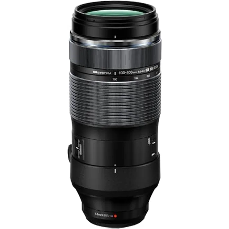 OM SYSTEM M. Zuiko Digital ED 100-400mm F5.0-6.3 IS, Supertelezoom-Objektiv für Micro-Four-Thirds, wetterfest, schwarz