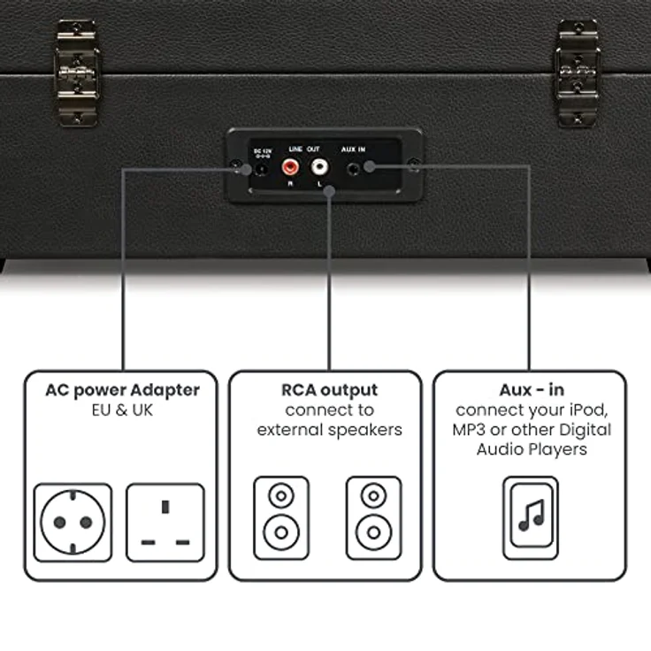 Crosley Voyager - Schwarz, One Size – Bild 3
