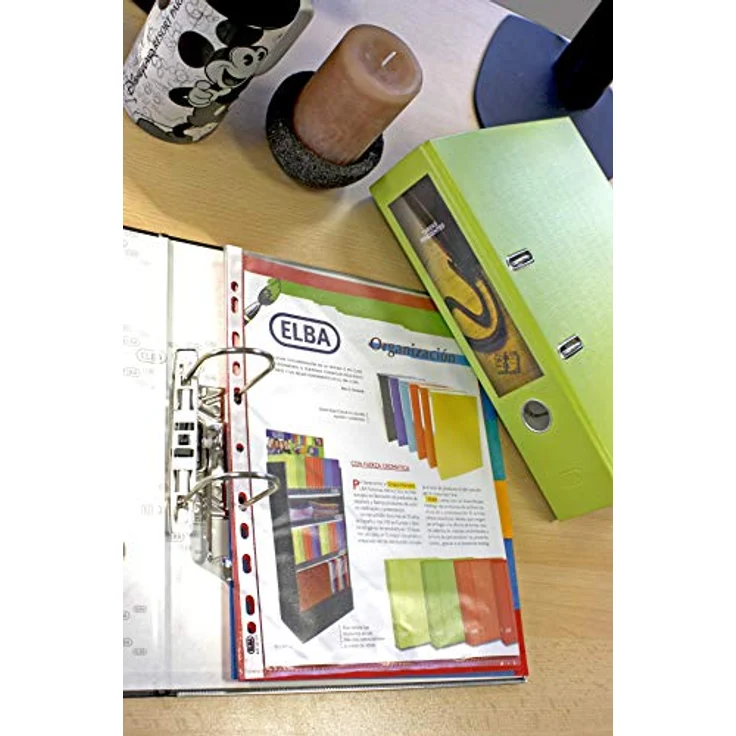 ELBA Aktenordner Ordner smart Pro 80mm DIN A4 gelb Pappe Polypropylen - rado-Ösen für standfestes Aufstellen, auswechselbares Rückenschild, ELBA print Beschriftungsmöglichkeit – Bild 10