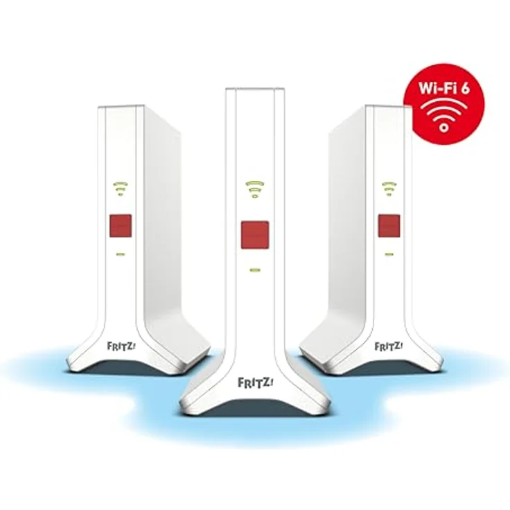AVM Fritz!Mesh Set 4200, 3er-Set mit 3x Fritz!Repeater, Triband Wi-Fi 6 bis 4.200 MBit/s, WLAN-Abdeckung für 5-7 Räume, deutschsprachige Version – Bild 1