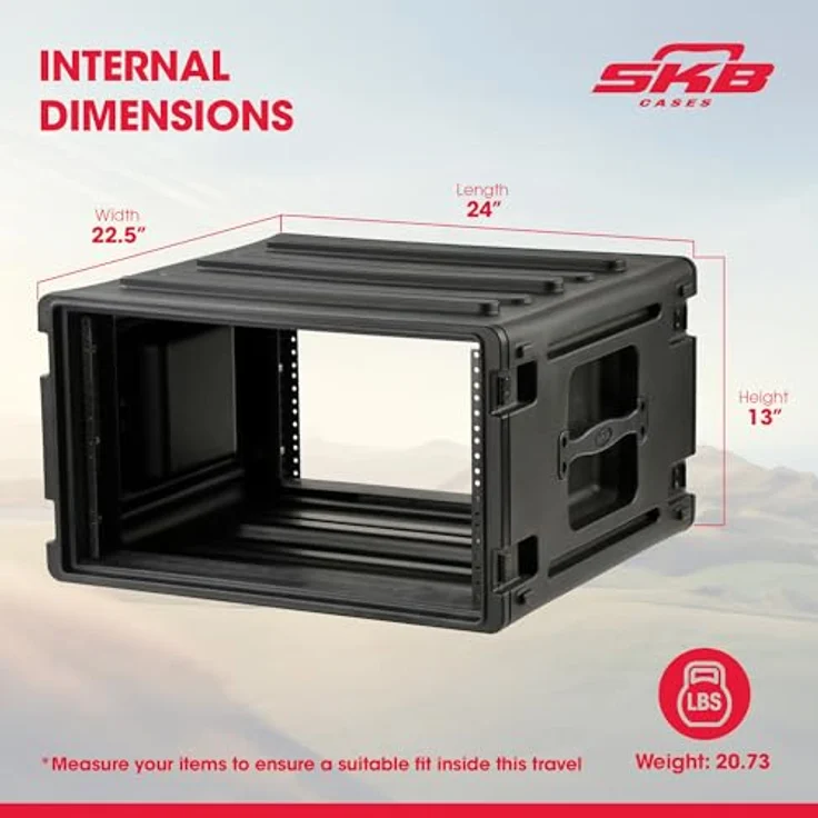 SKB 1SKB-R6U 6U Roto Rack, Schwarz – Bild 4