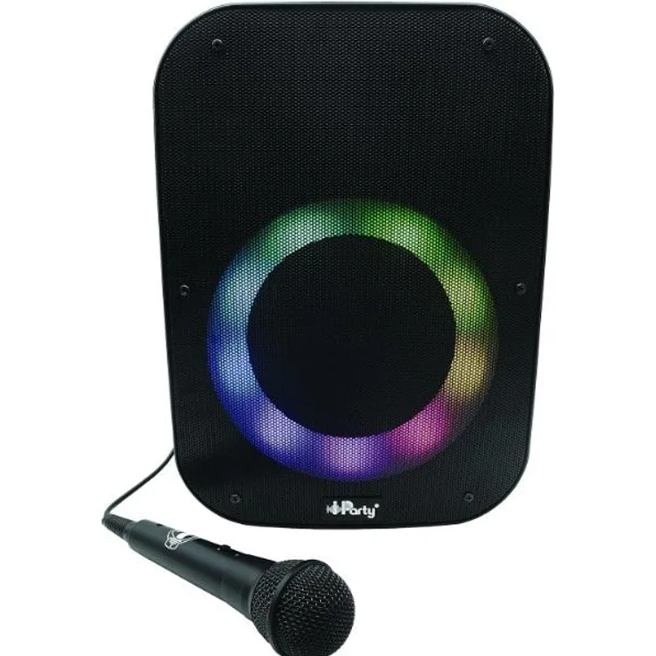 Lexibook iParty Bluetooth Sound System (35cm) mit Mikrofon, Bluetooth Lautsprecher