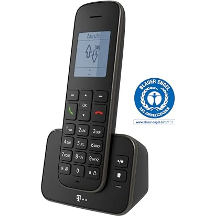 Telekom Sinus A207 Schnurlostelefon (mit Anrufbeantworter) schwarz – Bild 2