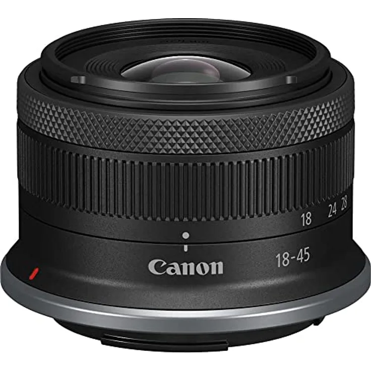 Canon RF-S 18-45mm F4.5-6.3 is STM Kamera Objektiv (kompatibel mit EOS R Systemkamera, 4 Stufen Bildstabilisator, manueller Modus, STM-Motor für präzise Fokussierung) schwarz