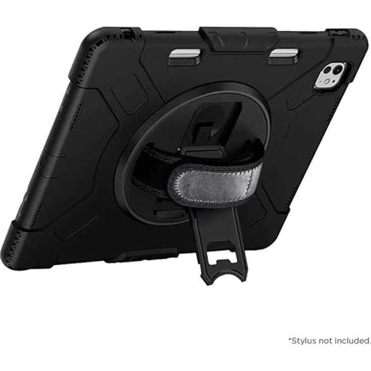 EIGER Eiger Peak 500m Case iPad Pro 11 (2024) schwarz - Stoßfestes Design, 360° drehbarer Ständer, Handschlaufe – Bild 3