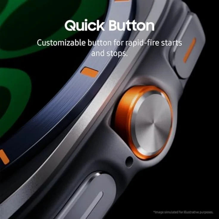Samsung Galaxy Watch Ultra (2025), AI-Smartwatch mit Titangehäuse, 47 mm, LTE, Marine Band, kissenförmiges Design, Titanblau, 10 ATM wasserdicht – Bild 3