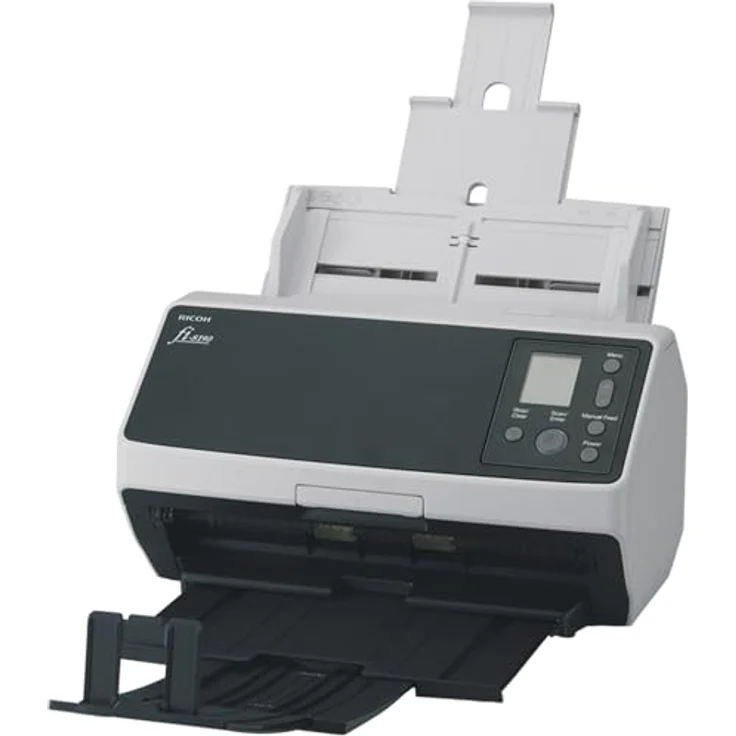 Fujitsu fi-8190 Dokumentenscanner, 600 dpi, 90 Seiten/Min, grau/schwarz – Bild 3