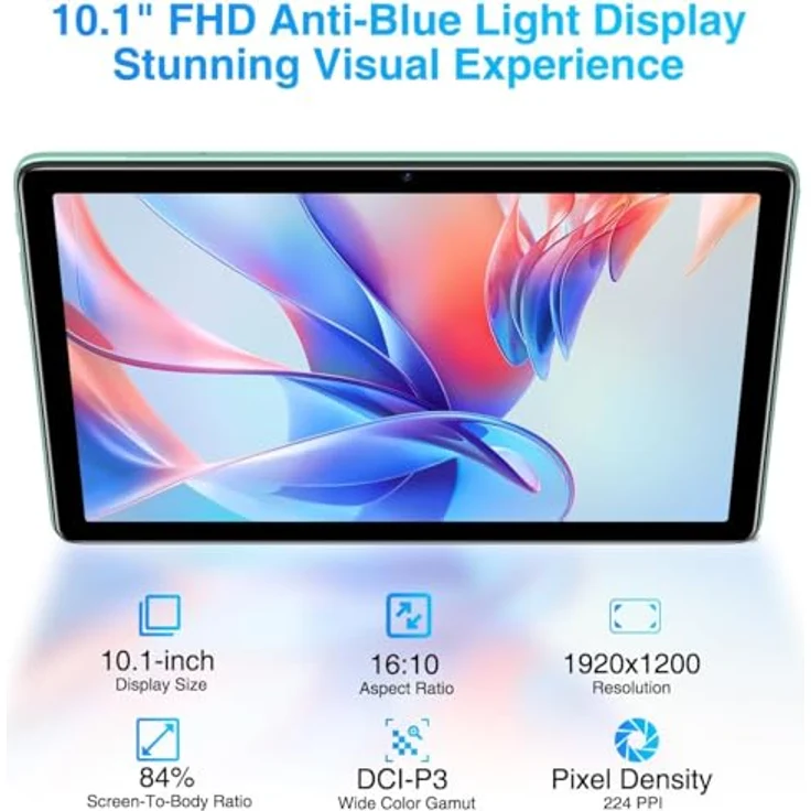 DOOGEE T10S 10.1, 6 GB/128 GB, Grün Tablet mit großem Speicherplatz – Bild 2