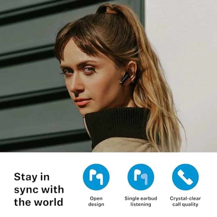 SENNHEISER Accentum Open, In-ear Kopfhörer mit 28 Stunden Akkulaufzeit, Bluetooth, Schwarz, IPX4 wasserdicht – Bild 3