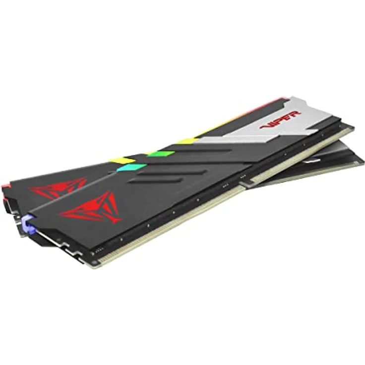 Patriot Viper Venom RGB DDR5 RAM 32GB (2X16GB) 6000MT/s CL30 UDIMM Desktop Gaming Memory Kit - PVVR532G600C30K, Blaue Beleuchtung – Bild 2