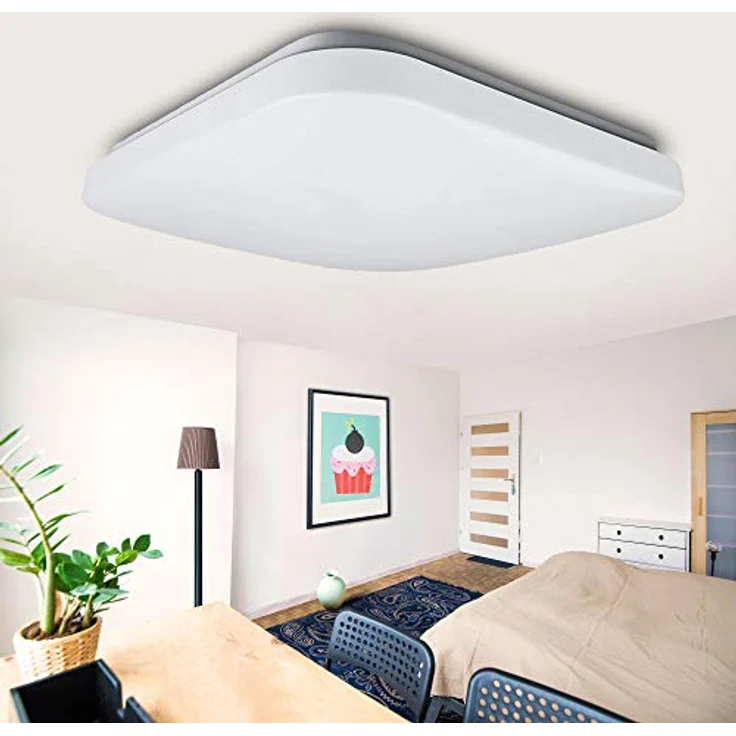 Maxkomfort LED Deckenleuchte GALA-S 32W eckig Deckenlampe 4000K Neutralweiß - Moderne Smarte Deckenbeleuchtung – Bild 1
