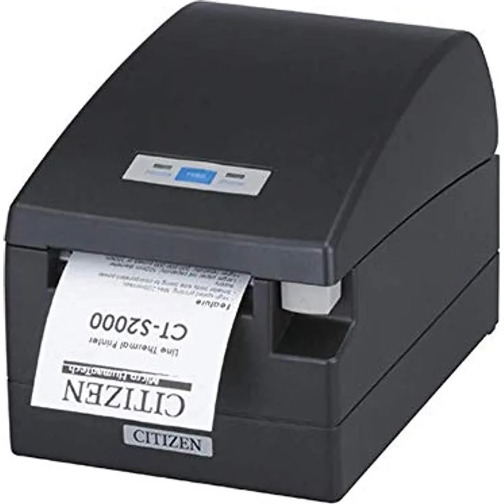 Citizen CT-S2000, Thermodrucker mit 203dpi, USB, schwarz, 220 mm/s, variable Papierbreite bis 82,5 mm, integrierter Cutter