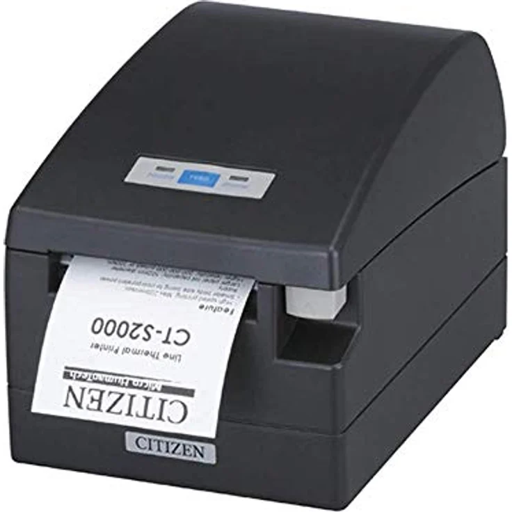 Citizen CT-S2000, Thermodrucker mit 203dpi, USB, schwarz, 220 mm/s, variable Papierbreite bis 82,5 mm, integrierter Cutter – Bild 1