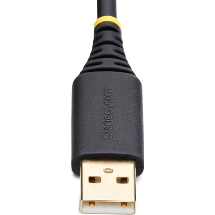 StarTech.com 30cm USB Null Modem Kabel, USB Seriell Adapter mit FTDI Chipsatz, schwarz, unterstützt Windows/macOS/Linux – Bild 6