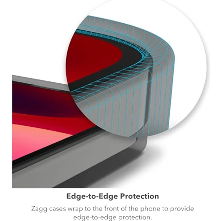 ZAGG Denali Snap KS, Graphen-verstärkte Hülle mit Ständer für iPhone 15 Pro Max [6.7-Inch], MagSafe kompatibel, Zwei-Schichten Design, stossfeste Abdeckung für die Rückseite (Schwarz) – Bild 4