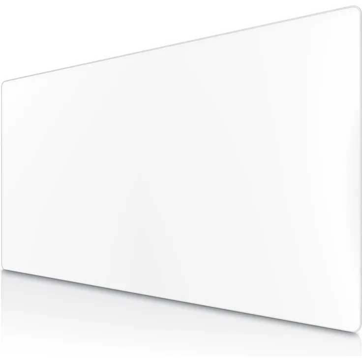 Titanwolf XXXL Gaming Mauspad, 1600 x 800 mm, Speed Mausmatte mit gummierter Rückseite, weiss