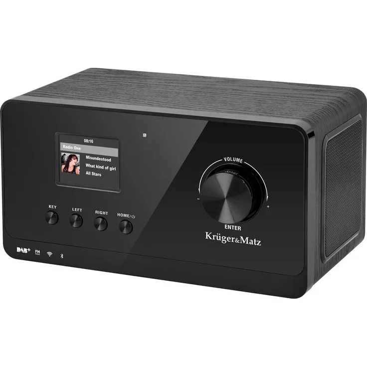 Krüger&Matz KM0816.1, Internetradio mit FM/DAB+, Bluetooth 5.2, 2 x 7 W RMS, bis zu 430 Voreinstellungen, mit Fernbedienung