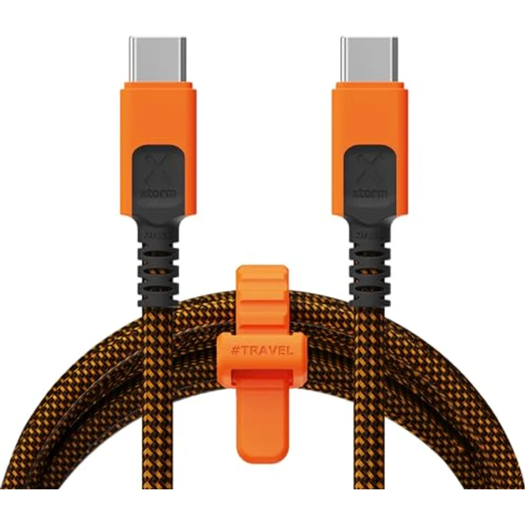 Xtorm Xtreme USB-C zu USB-C PD Ultra 240W Kabel, 1,5 Meter, hochflexibel und langlebig mit Xtorm C-Lock und E-Marker-Chip – Bild 1