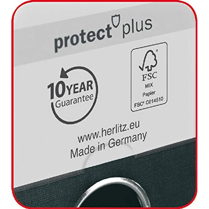 Herlitz Aktenordner herlitz Ordner maX.file protect plus, Rückenbr.: 50 mm, grün - Pappe mit Polypropylen, DIN A4, einsteckbares Rückenschild – Bild 4