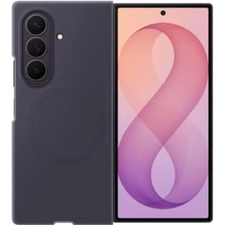 SAMSUNG Silicone Magnet Case, Backcover für Galaxy Z Fold8 Ultra, schlankes Design in Violet Shadow mit Anti-reflecting Film – Bild 2