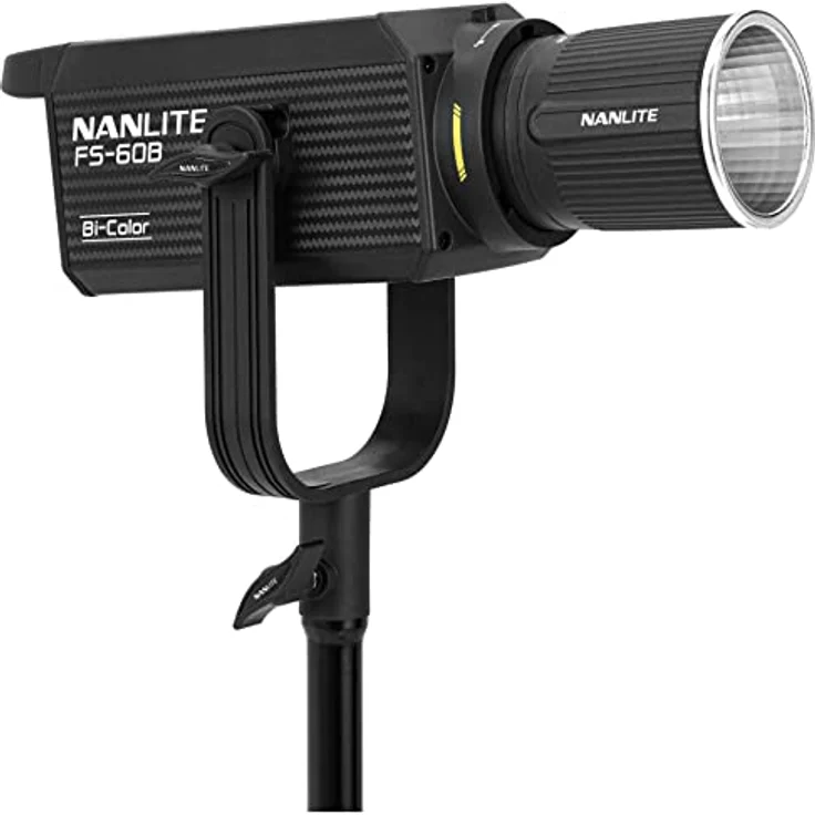 NANLITE Studio-Scheinwerfer FS-60B Bi-Color (3817) - Schwarz - 70W BiColor COB-LED 2700-6500K CCT - bis 13.360 Lux @1m – Bild 2