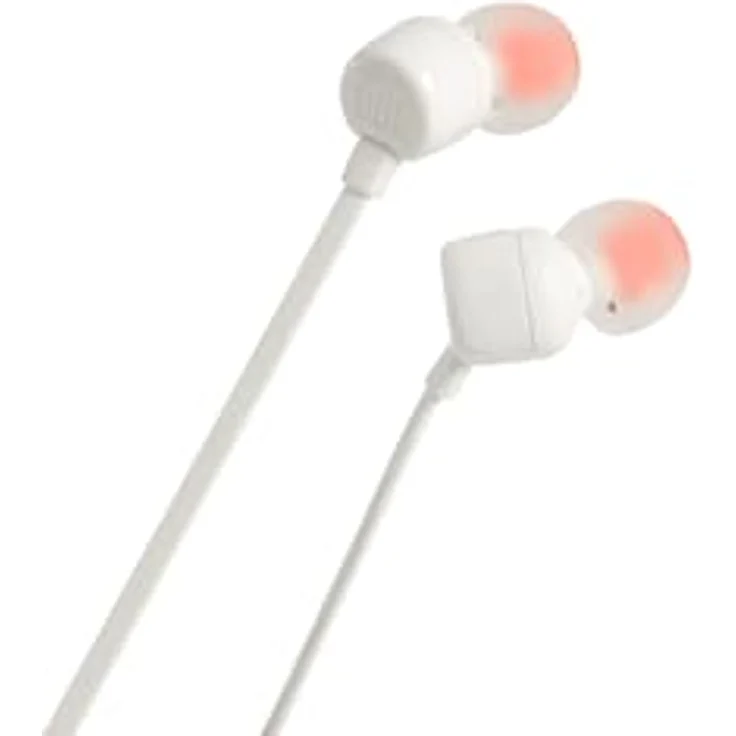 JBL TUNE 160, In-ear Kopfhörer mit JBL Pure Bass Sound und 3-Tasten-Fernbedienung, Weiß – Bild 1
