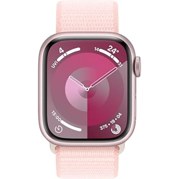 Apple Watch Series 9 GPS + Cellular 41mm Aluminium Smartwatch (4,1 cm/1,61 Zoll, Watch OS 10), Sport Loop – Bild 2