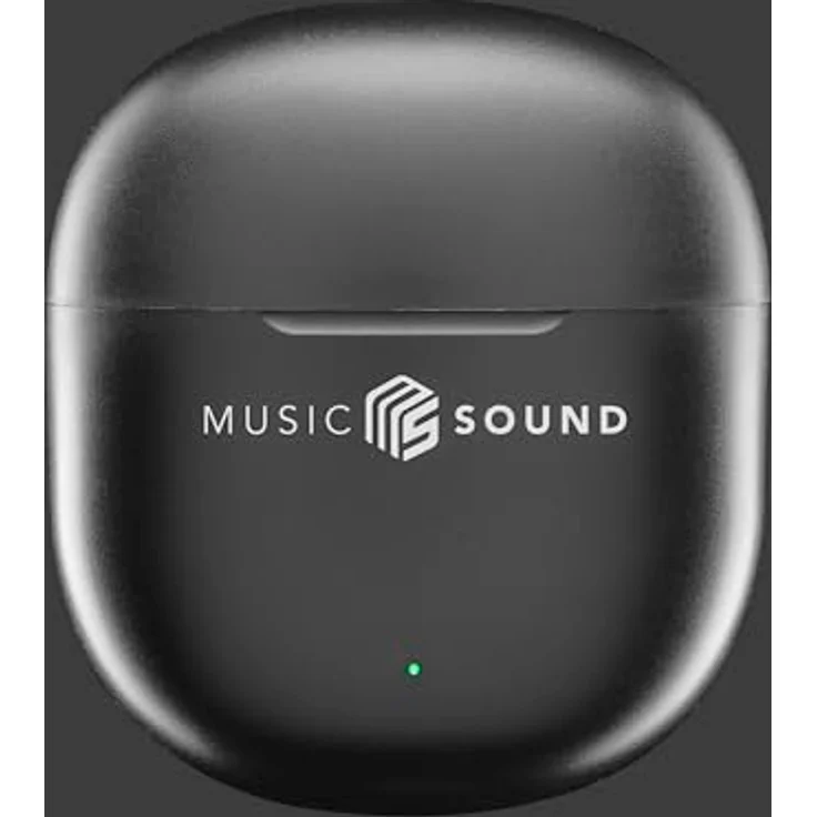 Music Sound Breeze, Kapselartiges Bluetooth-Headset, True Wireless Stereo (TWS), für Anrufe und Musik, 62 g, Schwarz – Bild 3