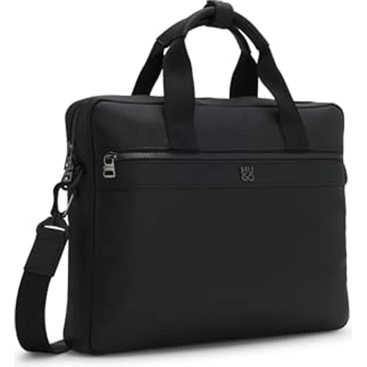 Hugo Quantic Aktentasche 40 cm mit Laptopfach, schwarz, 100% Polyurethan – Bild 3