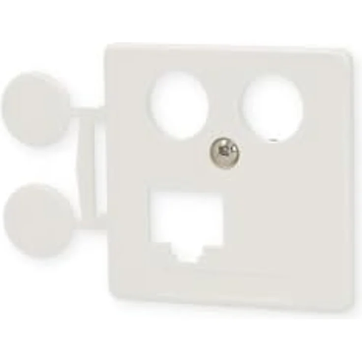 HOMEWAY HW-ZP-EK13S 8/8 RJ45 Zentralplatte TV+LAN 50mm rw - Preisvergleich – Bild 2