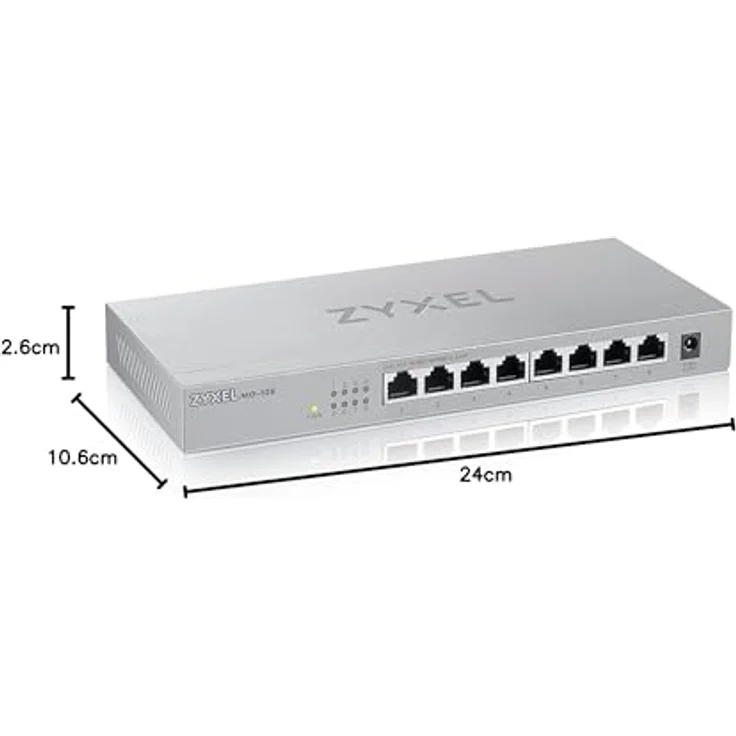 Zyxel MG-108 8 Port 2,5G MultiGig Switch unmanaged – Bild 4