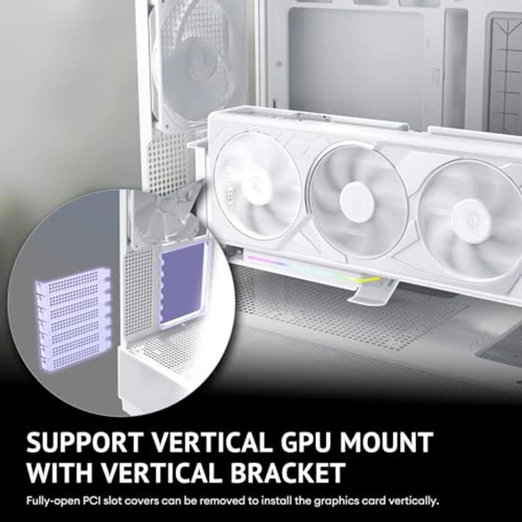 Antec Flux PC-Gehäuse, Full-Tower E-ATX, Aluminium & Holzrahmen, Tempered Glass, bis zu 2x 360mm Radiator Support, weiß – Bild 13