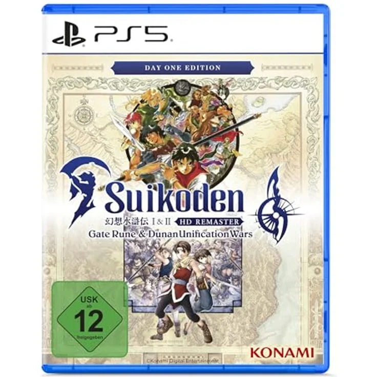 KONAMI Suikoden 1 & 2 HD Remaster: Day 1 - PS5, RPG-Spielesammlung mit verbesserten Grafiken und Gameplay-Mechaniken – Bild 1