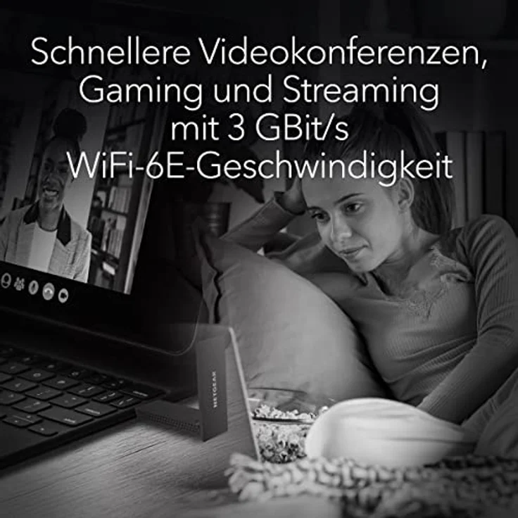 Netgear Nighthawk USB Wlan Stick WiFi 6E USB 3.0 USB Adapter (A8000) | AXE3000 Internet Stick Tri-Band Wireless Gigabit Speed (bis zu 3 Gbit/s) | neues 6 GHz Band | für Windows PC – Bild 4