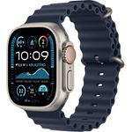 Apple Watch Ultra 2 GPS + Cellular, 49 mm Titangehäuse, Ocean Armband Marine, One size