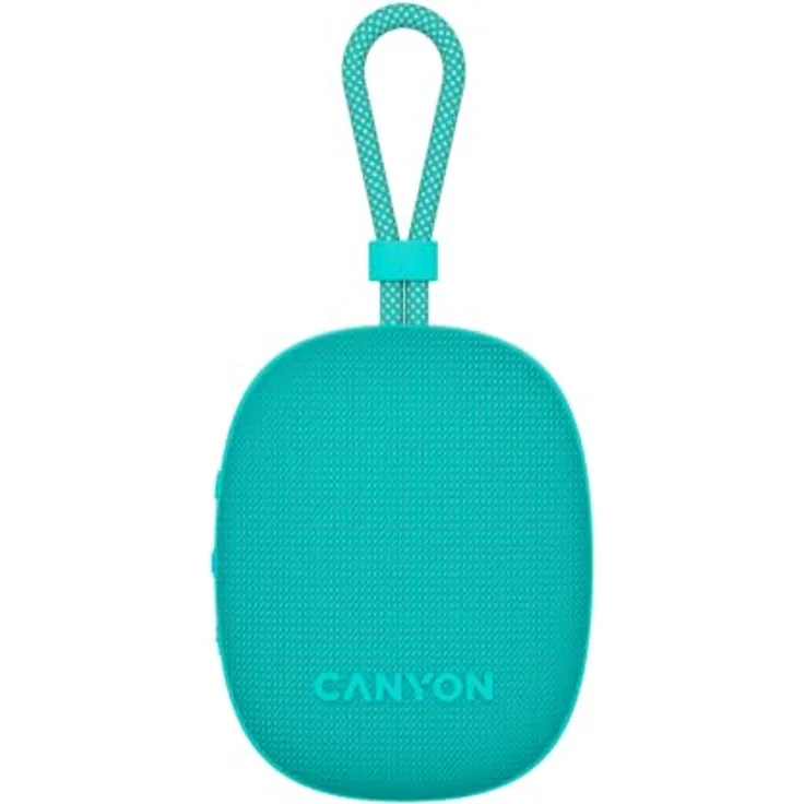 CANYON OnMove 12 Tragbarer kabelloser Lautsprecher, 5 W, IPX7 wasserdicht, Bluetooth 5.3, 12 Stunden Spielzeit, USB-C-Schnellladung, Minze