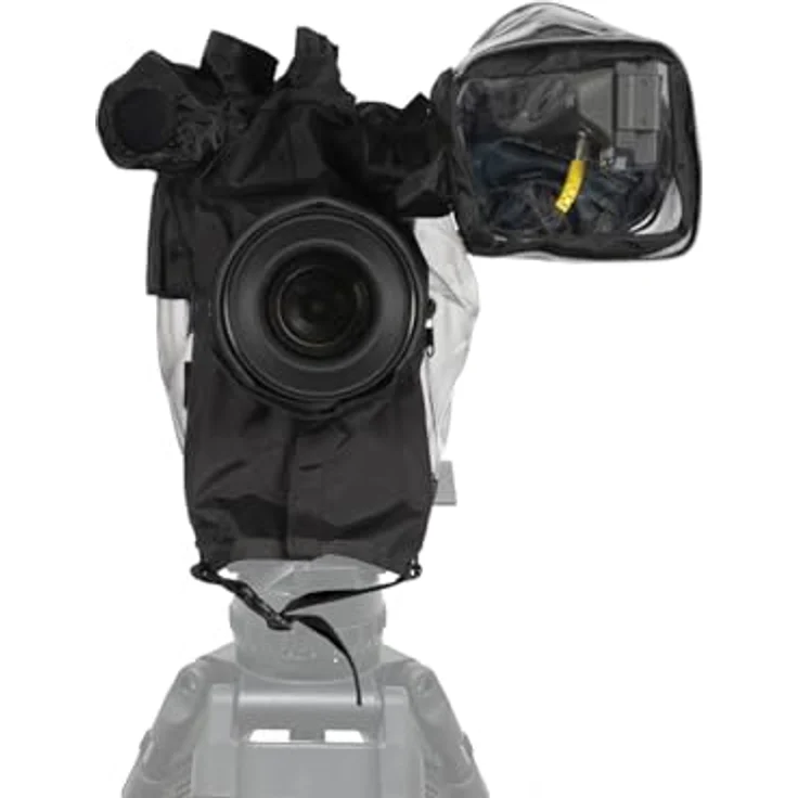 camRade rainCover Medium, Universeller Regenschutz für digitale Film- und Vollformatkameras, transparent – Bild 5