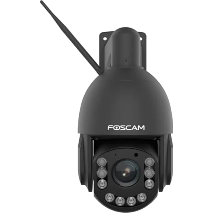 Foscam SD4H 4 MP Dualband WLAN PTZ Dome Überwachungskamera mit 18-fachem optischem Zoom, Personen- und Fahrzeugerkennung, automatischer Verfolgung (schwarz) – Bild 3