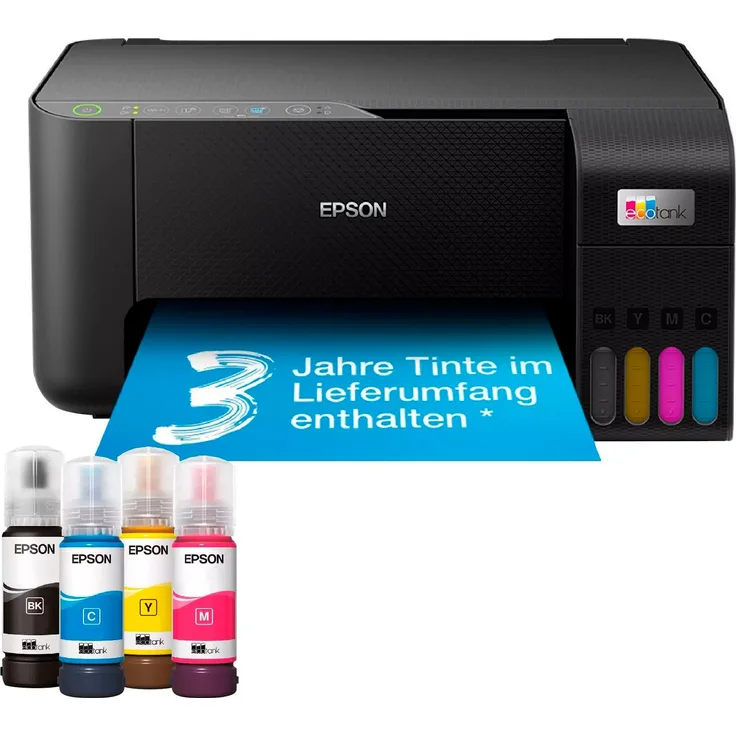 Epson EcoTank ET-2860 Multifunktionsdrucker, WLAN (Wi-Fi), Wi-Fi Direct, schwarz