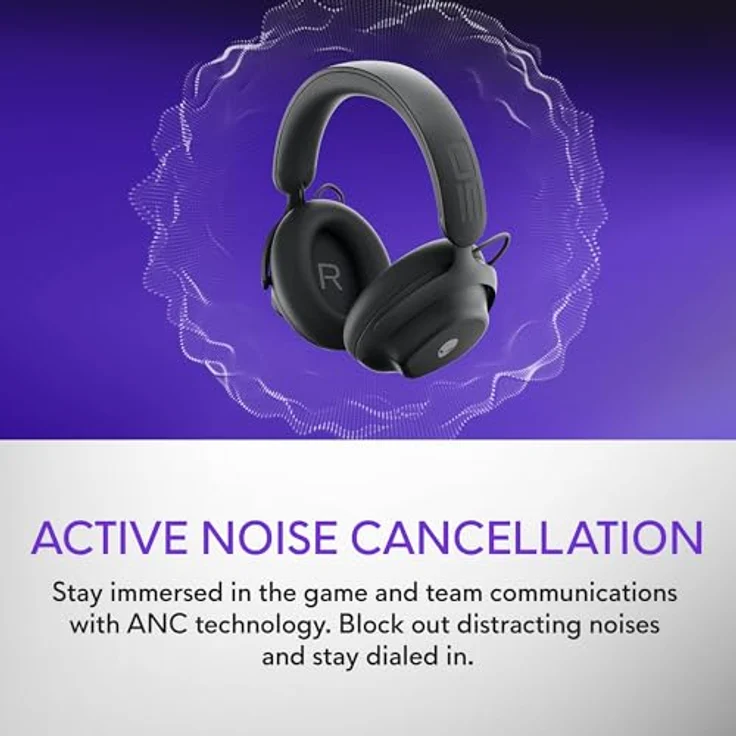 Alienware Pro Wireless-Gamingheadset – Kabellos, 50-mm-Graphen-Treiber, KI- & ANC-Geräuschunterdrückung, Dual-Mikrofone, E-Sport-optimiert, Dark Side of the Moon – Bild 5