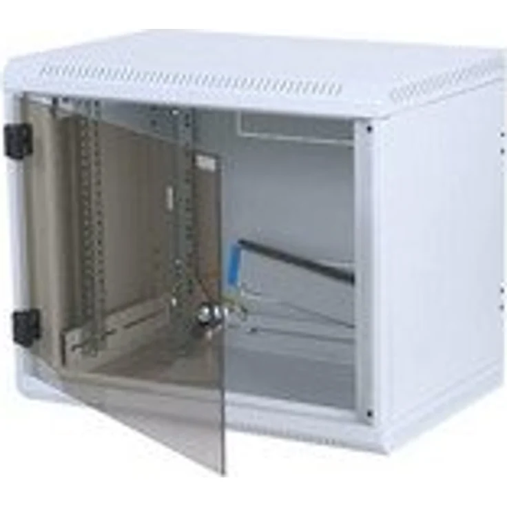 Triton - 19" Wandschrank einteilig 4HE/395mm Vollglastür