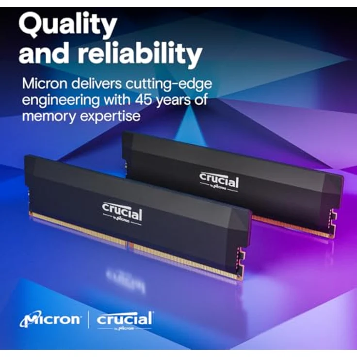 Crucial Pro OC 16GB DDR5-6400 UDIMM Blk, Arbeitsspeicher mit hoher Leistung – Bild 6