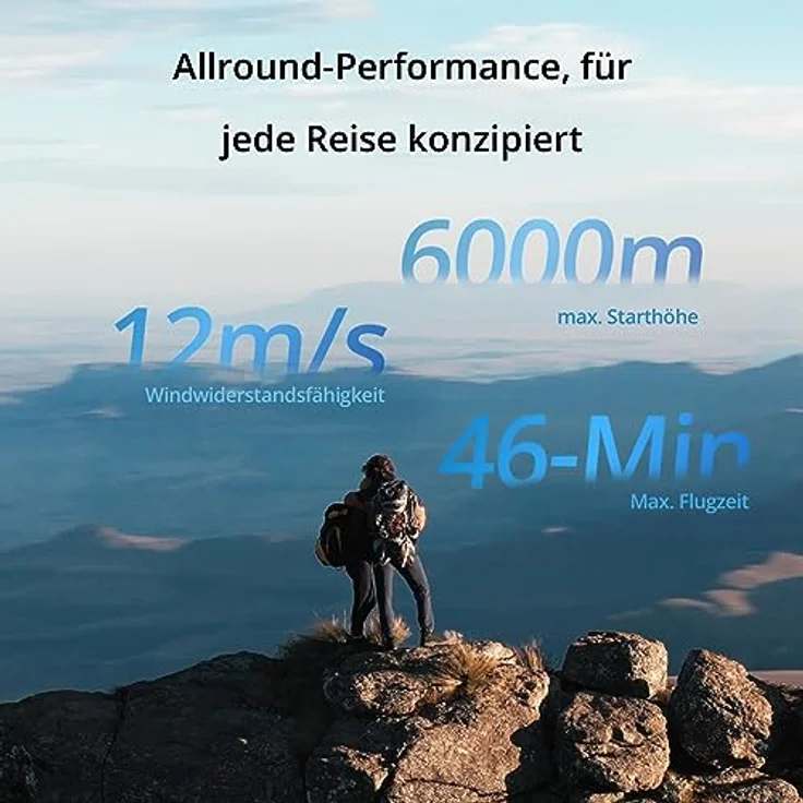 DJI Air 3 Fly More Combo mit Fernsteuerung DJI RC-N2, Drohne mit Kamera für Erwachsene, 4K HDR, 2 Primärkameras, 46 Min. Flugzeit, 48 MP, O4, 2 Zusatzakkus – Bild 3