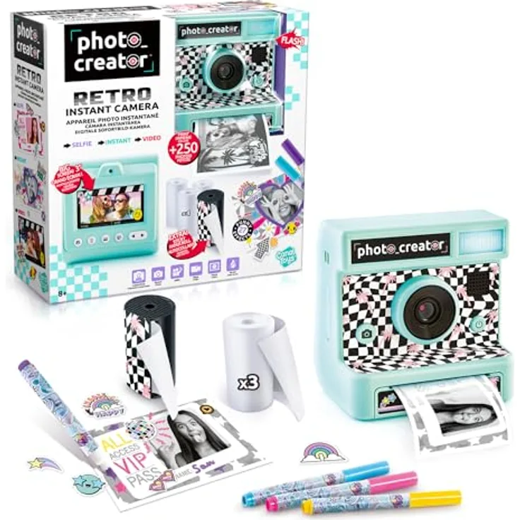 Canal Toys APPAREIL Photo INSTANT Retro Sofortbildkamera, CASCLK019