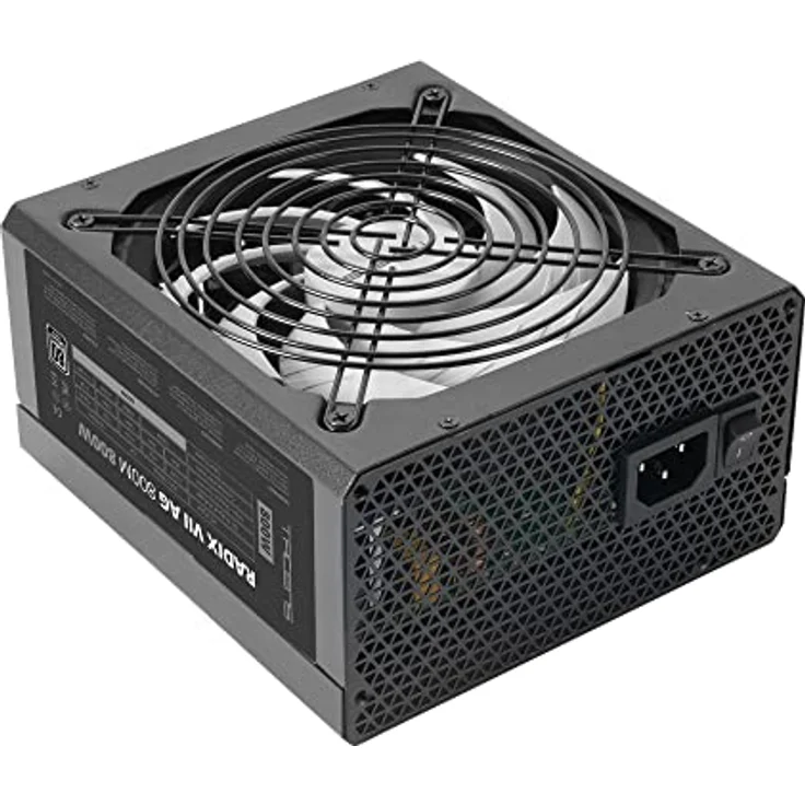 Tacens Radix VII AG 800M, Modulares Netzteil PC ATX 800W, 10 Jahre Garantie, 80Plus Silver, Silent AI-RPM Technologie, 87% Wirkungsgrad, Schwarz – Bild 1