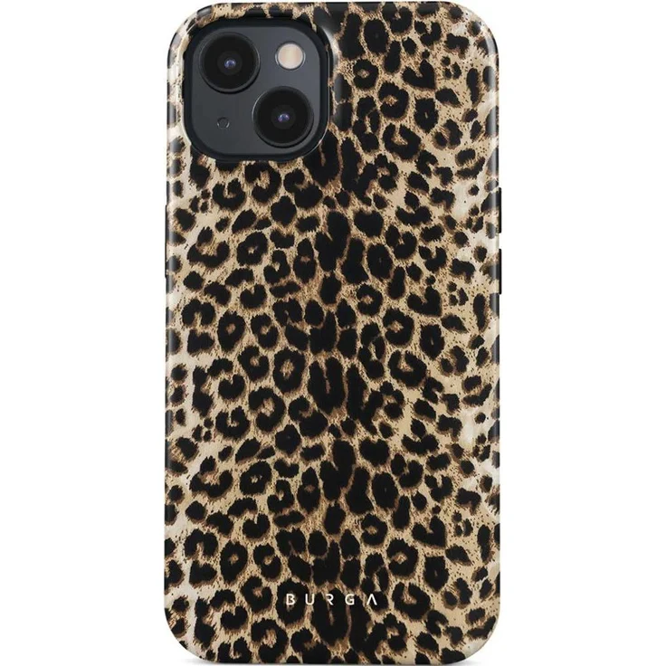 Burga Player MagSafe Case für iPhone 15, Smartphone Hülle aus TPU und Silikon, Braun