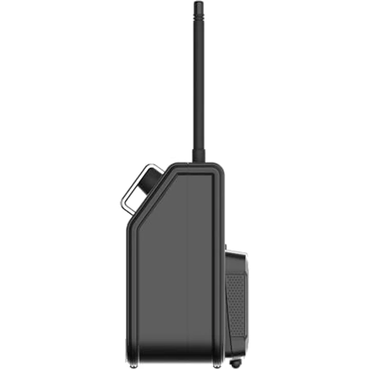 PerfectPro Dabpro 18V Baustellenradio mit UKW & DAB+, Bluetooth, AUX In, 3 Zoll-Lautsprecher, schwarz – Bild 5
