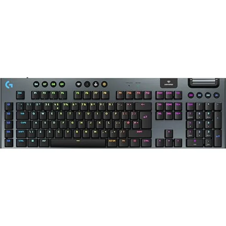 Logitech G G915 X Lightspeed TKL Low-Profile Wireless Gaming Keyboard - FRA AZERTY-Layout, Aesthetic for battlestations