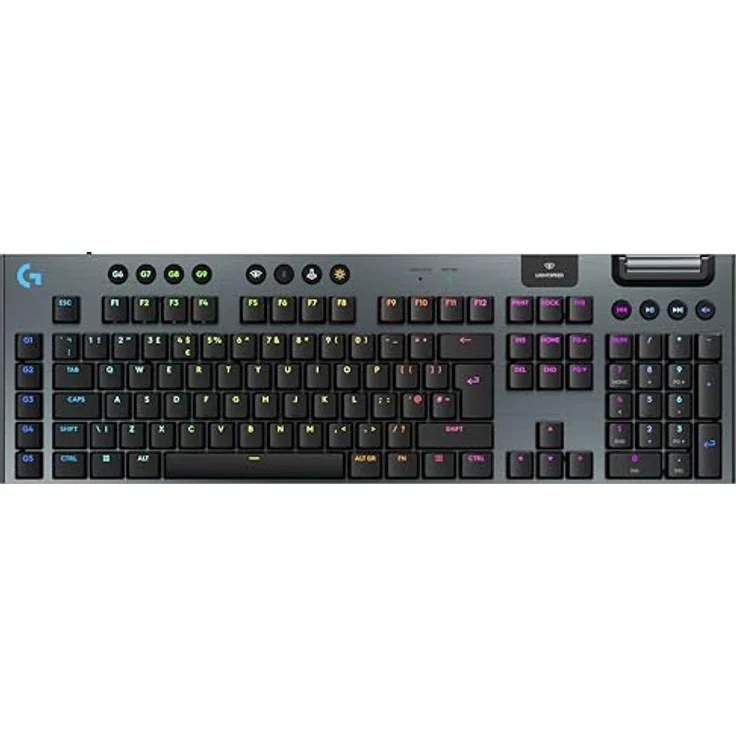 Logitech G G915 X Lightspeed TKL Low-Profile Wireless Gaming Keyboard - FRA AZERTY-Layout, Aesthetic for battlestations