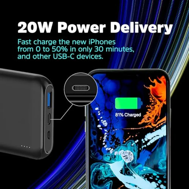 In diesem Fall wäre der geeignete Produkttitel:\n\nENERGIZER QE10009PQ Powerbank Lithium Polymer (LiPo) 10000 mAh Kabelloses Aufladen Schwarz, 10000mAh, 37Wh – Bild 6